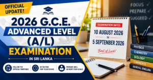 Thumbnail for: 2026 G.C.E. Advanced Level (A/L) Examination